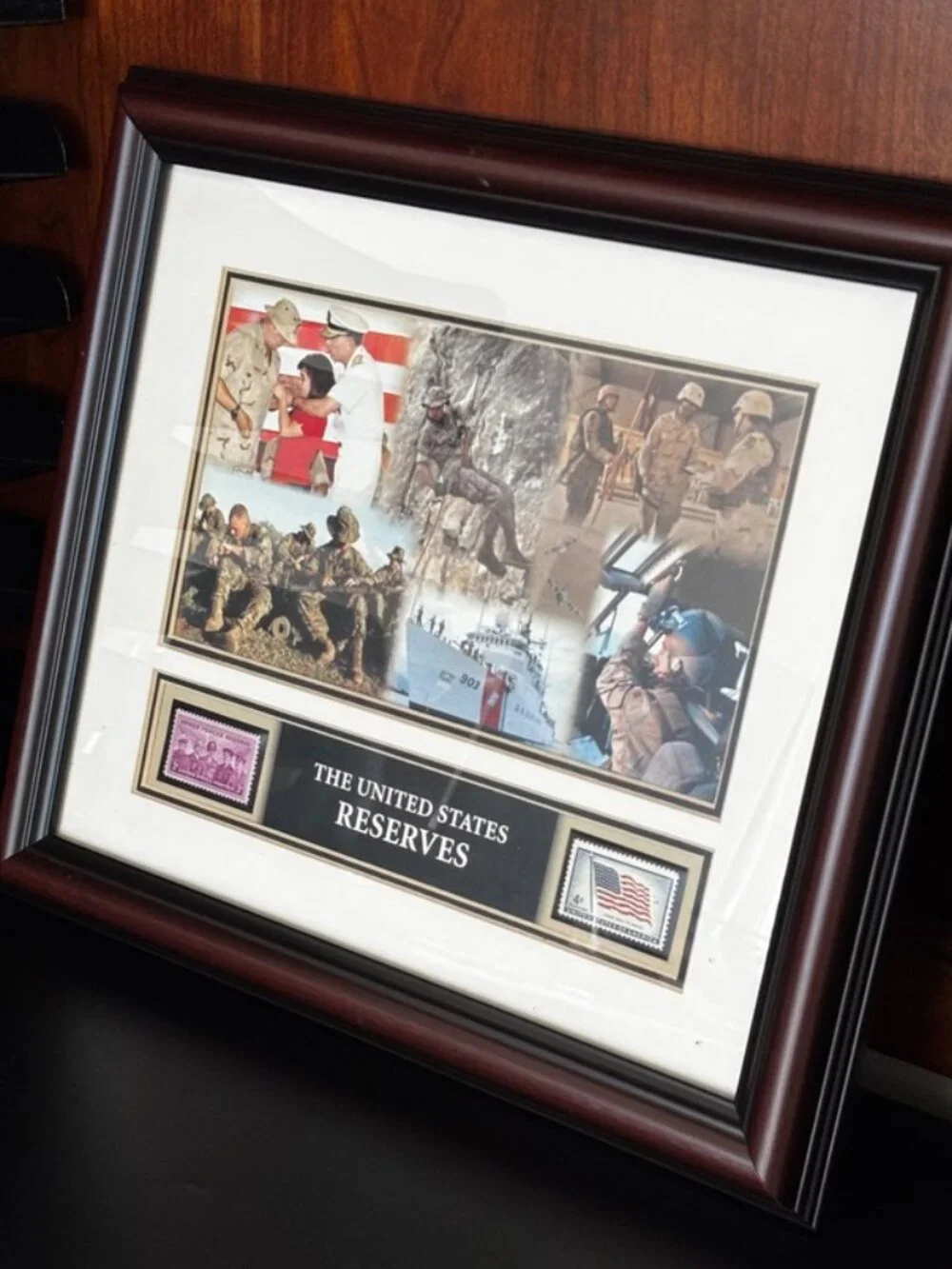 2005 USPS United States Reserves Framed Stamp Military Wall Art
